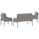 vidaXL Ülőgarnitúrák párnával 3 pcs Tópszínű 115 x 56 x 80 cm Furnér