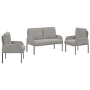 vidaXL Ülőgarnitúrák 3 pcs Világosszürke 115 x 56 x 80 cm Furnér