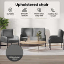 vidaXL Ülőgarnitúrák 3 pcs Sötétszürke 115 x 56 x 80 cm Furnér