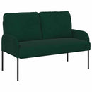 vidaXL Ülőgarnitúrák párnával 3 pcs Sötétzöld 115 x 56 x 80 cm Furnér