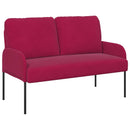 vidaXL Ülőgarnitúrák párnával 3 pcs Bordó 115 x 56 x 80 cm Furnér