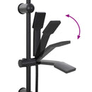 vidaXL Zuhanyrendszer Fekete 47 x 20 x 95 cm Rozsdamentes acél