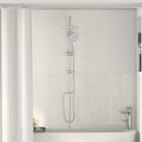 vidaXL Zuhanyrendszer Ezüst 47 x 20 x 95 cm Rozsdamentes acél