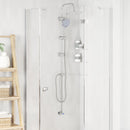 vidaXL Zuhanyrendszer Ezüst 47 x 20 x 95 cm Rozsdamentes acél