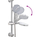 vidaXL Zuhanyrendszer Ezüst 47 x 20 x 95 cm Rozsdamentes acél