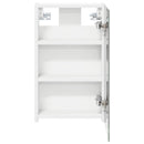 vidaXL Fürdőszobai tükörszekrény Fehér 30 x 10,5 x 50 cm Szerelt fa