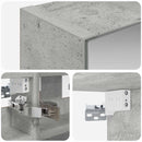 vidaXL Fürdőszobai tükörszekrény Beton Szürke 30 x 10,5 x 50 cm