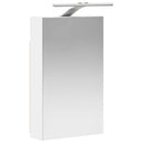 vidaXL Fürdőszobai tükörszekrény Fehér 30 x 10,5 x 50 cm Faanyag