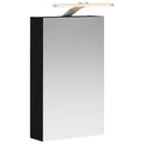 vidaXL Fürdőszobai tükörszekrény Fekete tölgy 30 x 10,5 x 50 cm