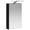 vidaXL Fürdőszobai tükörszekrény Fekete tölgy 30 x 10,5 x 50 cm