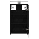 vidaXL Fürdőszobai tükörszekrény Fekete tölgy 30 x 10,5 x 50 cm