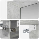 vidaXL Fürdőszobai tükörszekrény Beton Szürke 30 x 10,5 x 50 cm