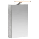 vidaXL Fürdőszobai tükörszekrény Beton Szürke 30 x 10,5 x 50 cm