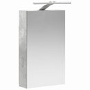 vidaXL Fürdőszobai tükörszekrény Beton Szürke 30 x 10,5 x 50 cm