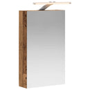 vidaXL Fürdőszobai tükörszekrény Öreg fa 30 x 10,5 x 50 cm Faanyag