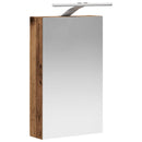 vidaXL Fürdőszobai tükörszekrény Öreg fa 30 x 10,5 x 50 cm Faanyag