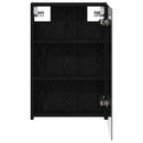 vidaXL Fürdőszobai tükörszekrény Fekete tölgy 40 x 10,5 x 60,5 cm