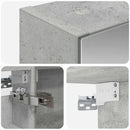 vidaXL Fürdőszobai tükörszekrény Beton Szürke 40 x 10,5 x 60,5 cm