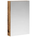 vidaXL Fürdőszobai tükörszekrény Öreg fa 40 x 10,5 x 60,5 cm Faanyag