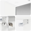 vidaXL Fürdőszobai tükörszekrény Fehér 40 x 10,5 x 60,5 cm Faanyag