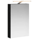 vidaXL Fürdőszobai tükörszekrény Fekete tölgy 40 x 10,5 x 60,5 cm