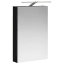 vidaXL Fürdőszobai tükörszekrény Fekete tölgy 40 x 10,5 x 60,5 cm