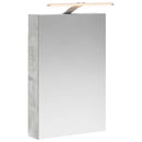 vidaXL Fürdőszobai tükörszekrény Beton Szürke 40 x 10,5 x 60,5 cm