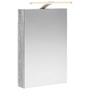 vidaXL Fürdőszobai tükörszekrény Szürke Sonoma 40 x 10,5 x 60,5 cm
