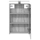 vidaXL Fürdőszobai tükörszekrény Szürke Sonoma 40 x 10,5 x 60,5 cm