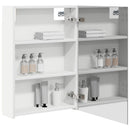 vidaXL Fürdőszobai tükörszekrény Fehér 50 x 14,5 x 70 cm Szerelt fa
