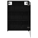 vidaXL Fürdőszobai tükörszekrény Fekete tölgy 50 x 14,5 x 70 cm