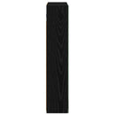 vidaXL Fürdőszobai tükörszekrény Fekete tölgy 50 x 14,5 x 70 cm