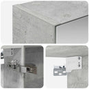 vidaXL Fürdőszobai tükörszekrény Beton Szürke 50 x 14,5 x 70 cm