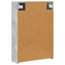 vidaXL Fürdőszobai tükörszekrény Beton Szürke 50 x 14,5 x 70 cm