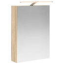 vidaXL Fürdőszobai tükörszekrény Sonoma tölgy 50 x 14,5 x 70 cm