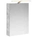 vidaXL Fürdőszobai tükörszekrény Beton Szürke 50 x 14,5 x 70 cm