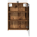 vidaXL Fürdőszobai tükörszekrény Öreg fa 50 x 14,5 x 70 cm Faanyag