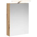 vidaXL Fürdőszobai tükörszekrény Művészi tölgy 50 x 14,5 x 70 cm