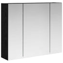 vidaXL Fürdőszobai tükörszekrény Fekete tölgy 60 x 14,5 x 50 cm