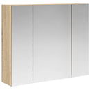 vidaXL Fürdőszobai tükörszekrény Sonoma tölgy 60 x 14,5 x 50 cm