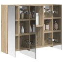 vidaXL Fürdőszobai tükörszekrény Sonoma tölgy 60 x 14,5 x 50 cm