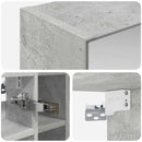 vidaXL Fürdőszobai tükörszekrény Beton Szürke 60 x 14,5 x 50 cm