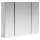 vidaXL Fürdőszobai tükörszekrény Beton Szürke 60 x 14,5 x 50 cm