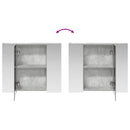 vidaXL Fürdőszobai tükörszekrény Beton Szürke 60 x 14,5 x 50 cm