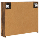 vidaXL Fürdőszobai tükörszekrény Füstölt tölgy 60 x 14,5 x 50 cm