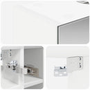 vidaXL Fürdőszobai tükörszekrény Fehér 60 x 14,5 x 50 cm Faanyag