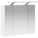 vidaXL Fürdőszobai tükörszekrény Fehér 60 x 14,5 x 50 cm Faanyag