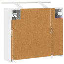 vidaXL Fürdőszobai tükörszekrény Fehér 60 x 14,5 x 50 cm Faanyag