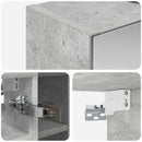 vidaXL Fürdőszobai tükörszekrény Beton Szürke 60 x 14,5 x 50 cm