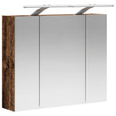 vidaXL Fürdőszobai tükörszekrény Öreg fa 60 x 14,5 x 50 cm Faanyag